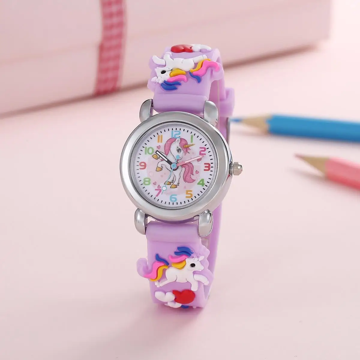 kf-S2071572687b243f8acfd1642616c8f829-New-Fashion-Colorful-Cartoon-Unicorn-Student-and-Children-s-Watch-Quartz-Watch-Electronic-Watch